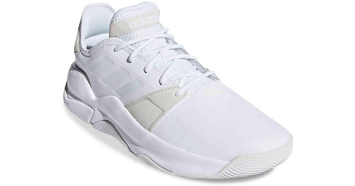 Adidas Leather Streetflow Basketball Shoe In White For Men Lyst