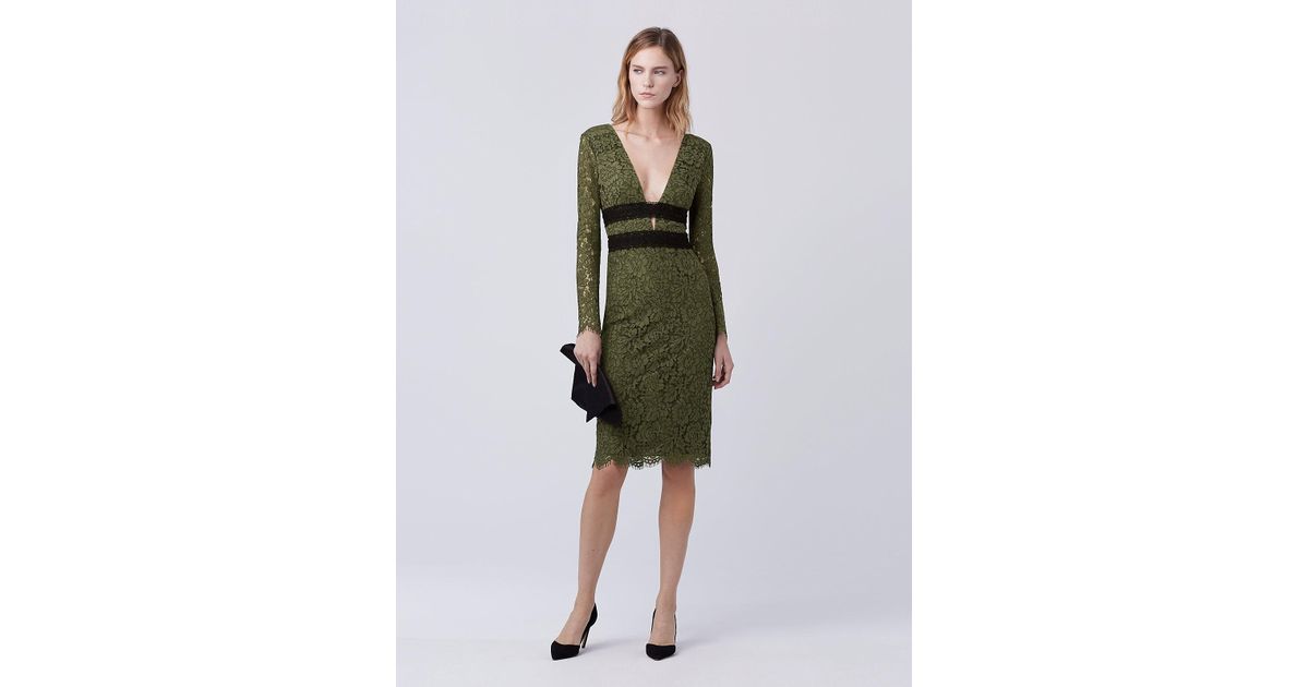 Diane Von Furstenberg Lace Cocktail Dress