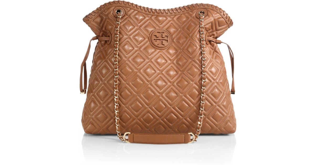 tory burch marion quilted slouchy tote