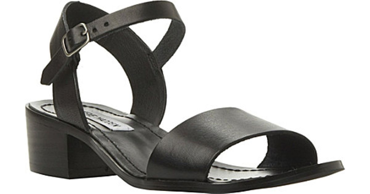 steve madden block heel sandals black