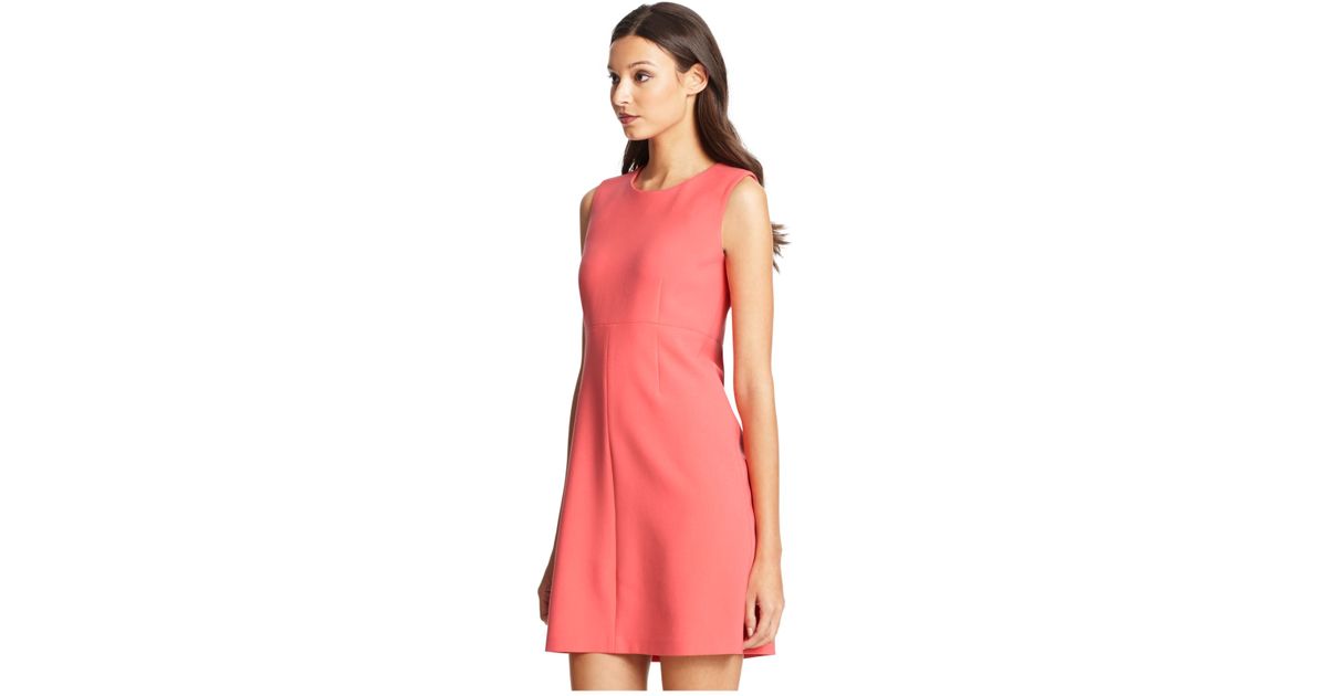 Lyst Diane Von Furstenberg Dvf Carrie Ceramic Shift Dress In Natural