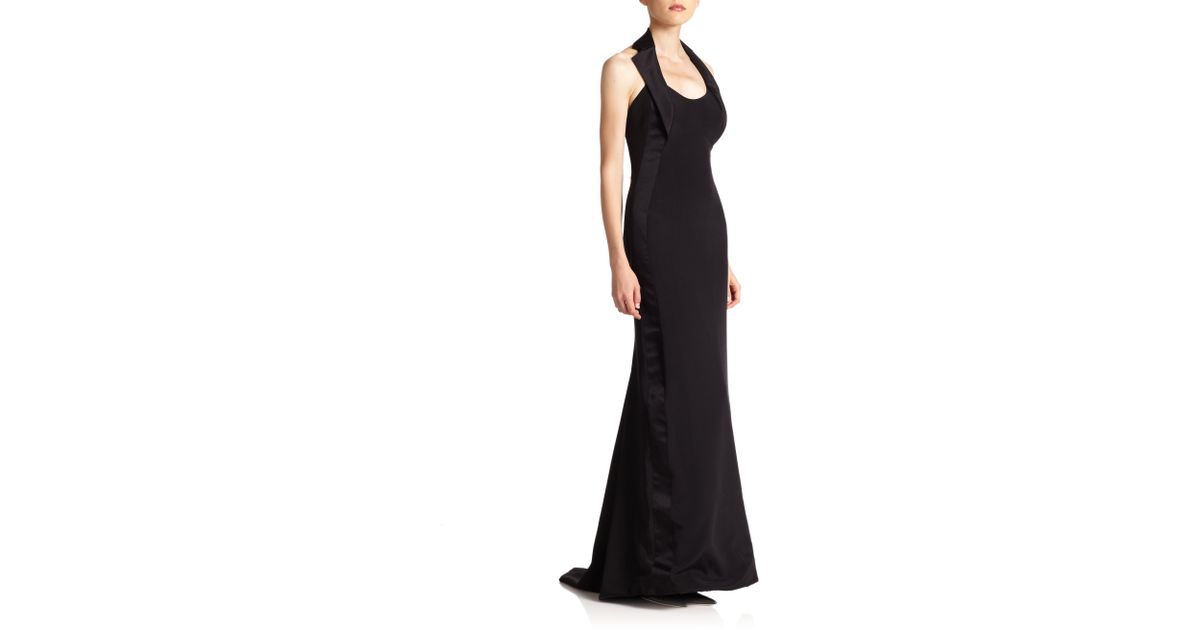 carolina herrera black gown