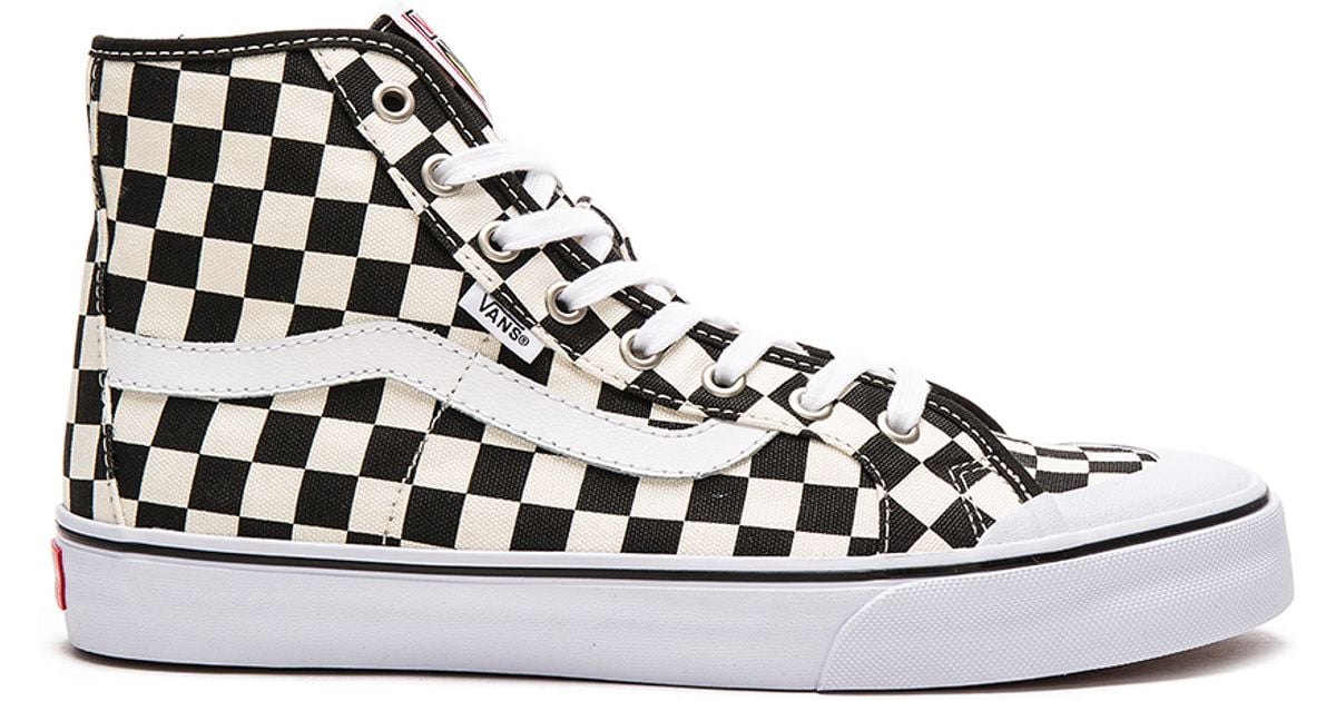 Lyst Vans Black Ball Hi Sf Checkerboard In Black For Men