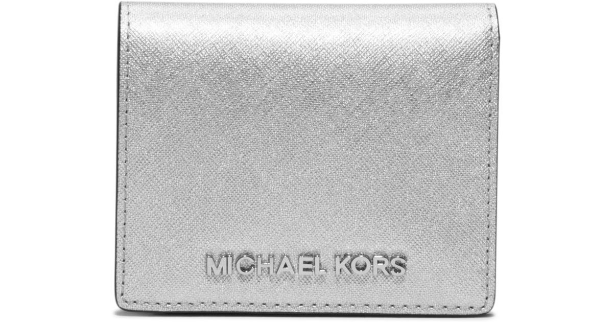 michael kors jet set travel patent leather card holder