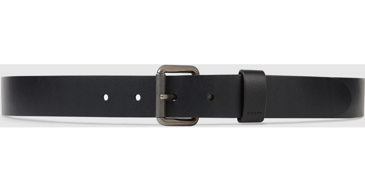 Gucci Reversible Leather And Web Belt in Black for Men | Lyst