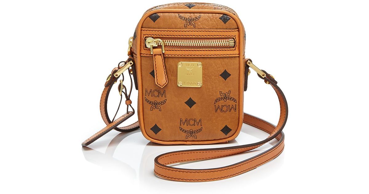 Lyst Mcm Crossbody Heritage Line Mini In Brown