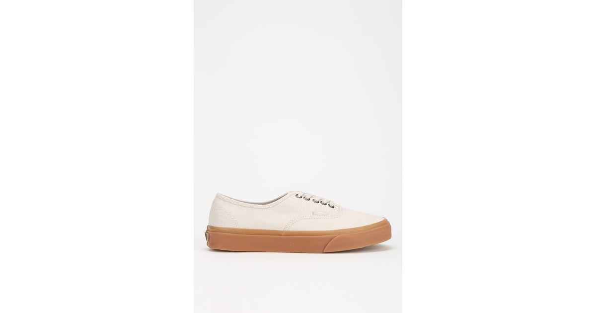 vans white leather gum sole
