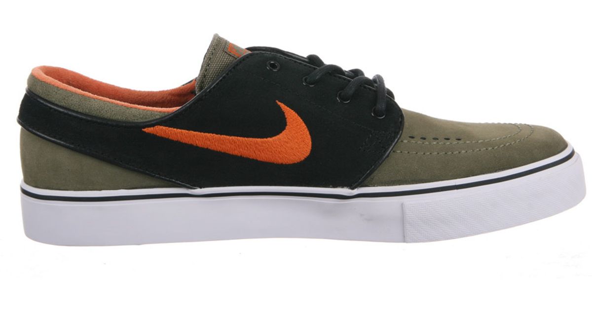 olive green nike janoski