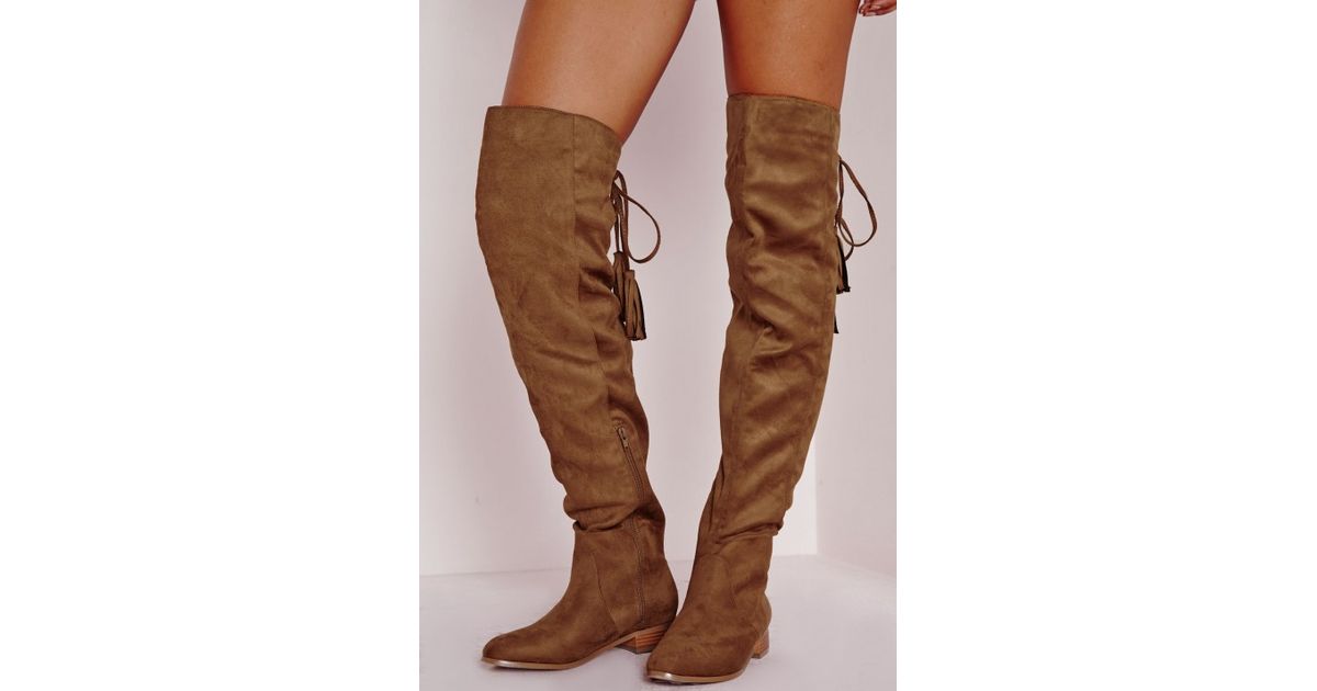 missguided thigh high boots