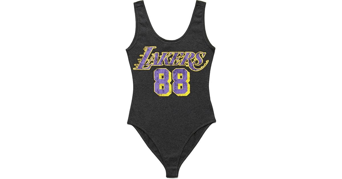 womens lakers bodysuit