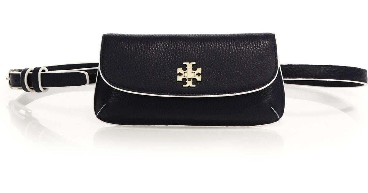 Lyst Tory Burch Diana Leather Belt Bag In Blue