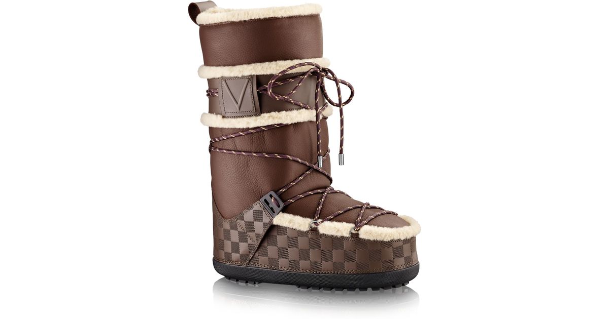 Louis vuitton Snowstorm Snow Boot in Brown for Men | Lyst