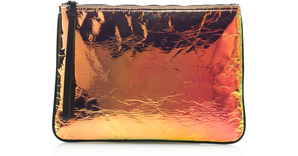 Lyst J Crew Iridescent Hologram Clutch