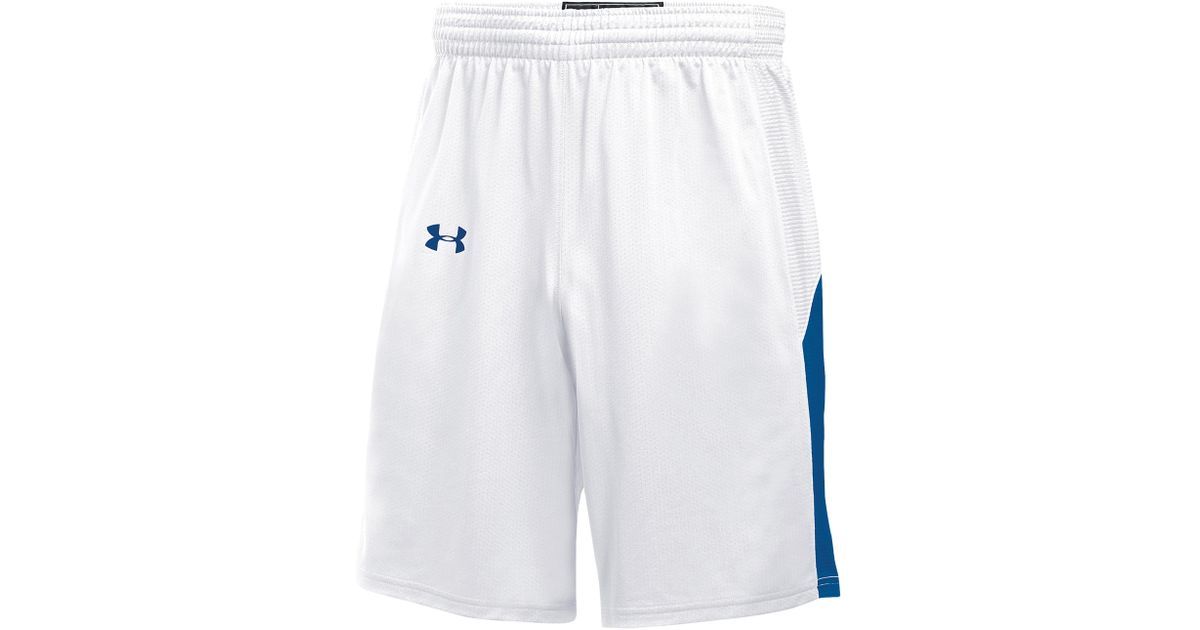 Under Armour Team Fury Shorts in White 