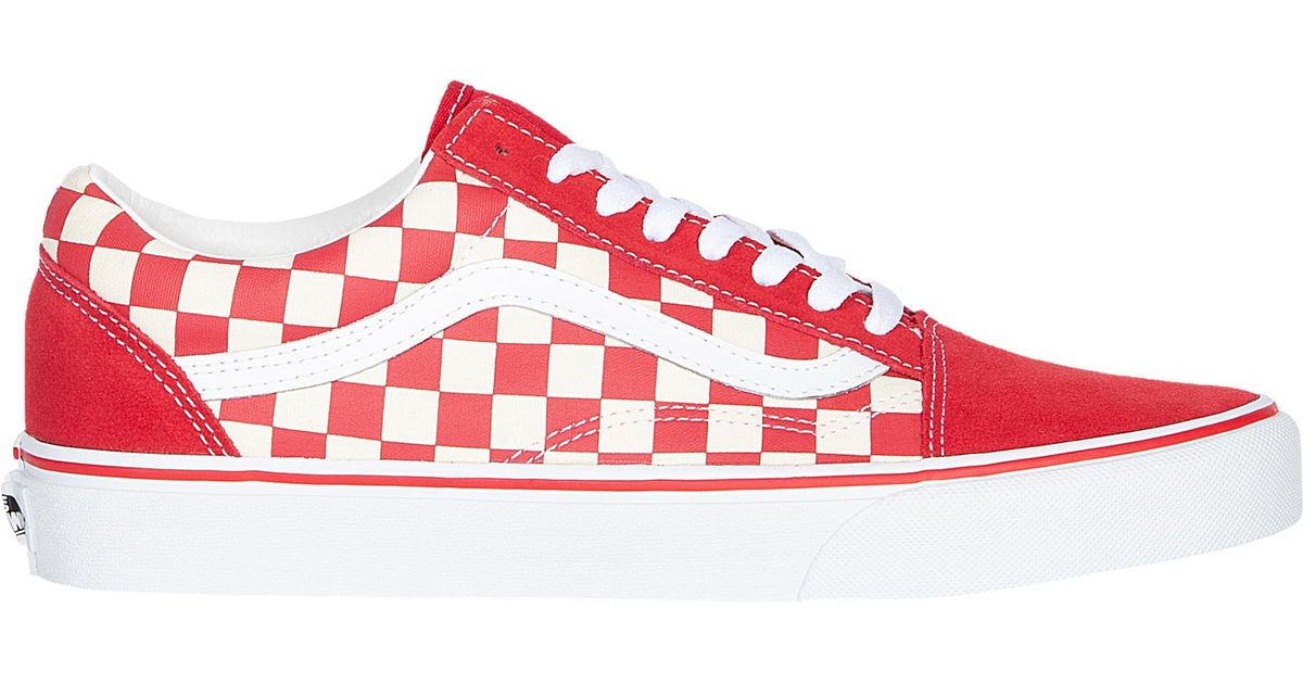 Vans Canvas Old Skool Skate/bmx Shoes in Racing Red/White (Red) for Men ...