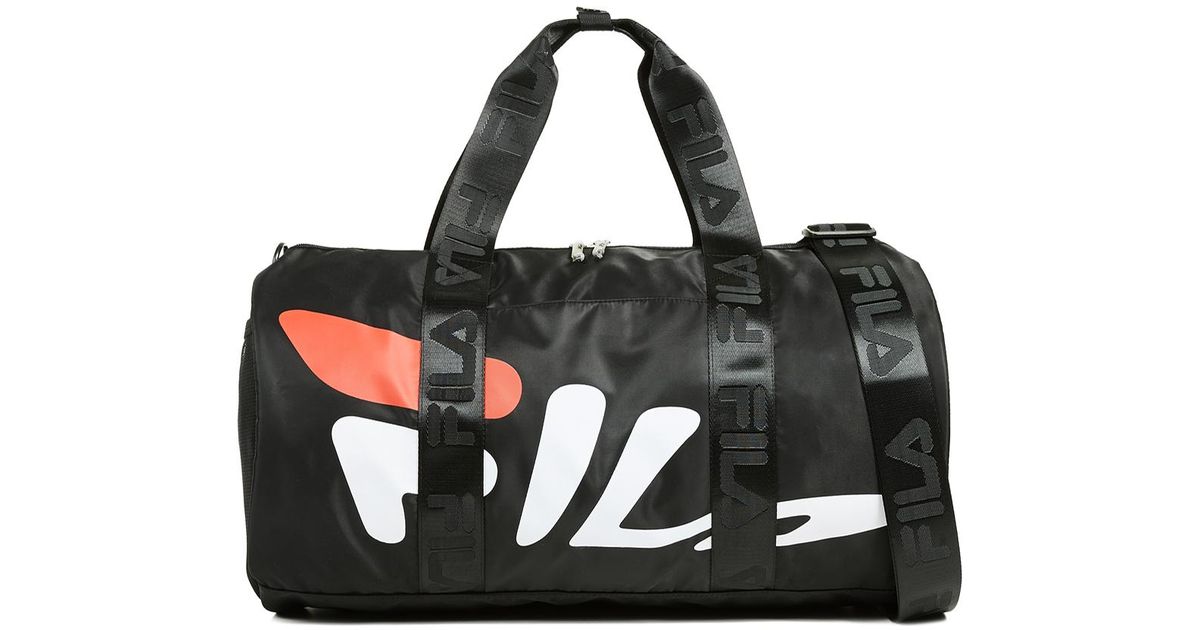Fila Black Anderson Barrel Duffel Bag For Men