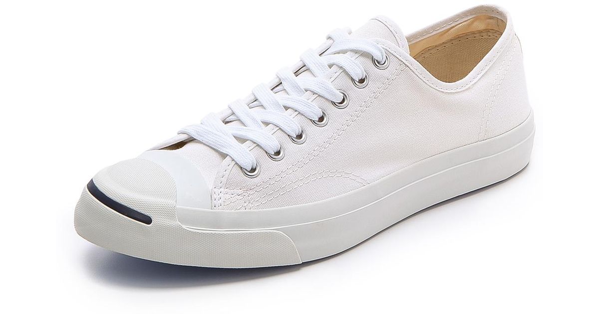 Converse Jack Purcell Canvas Sneakers in White for Men - Lyst