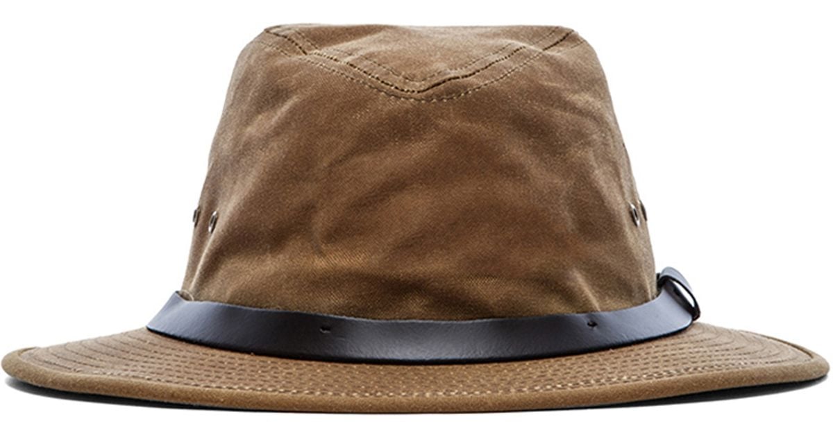 Filson Tin Cloth Packer Hat for Men | Lyst