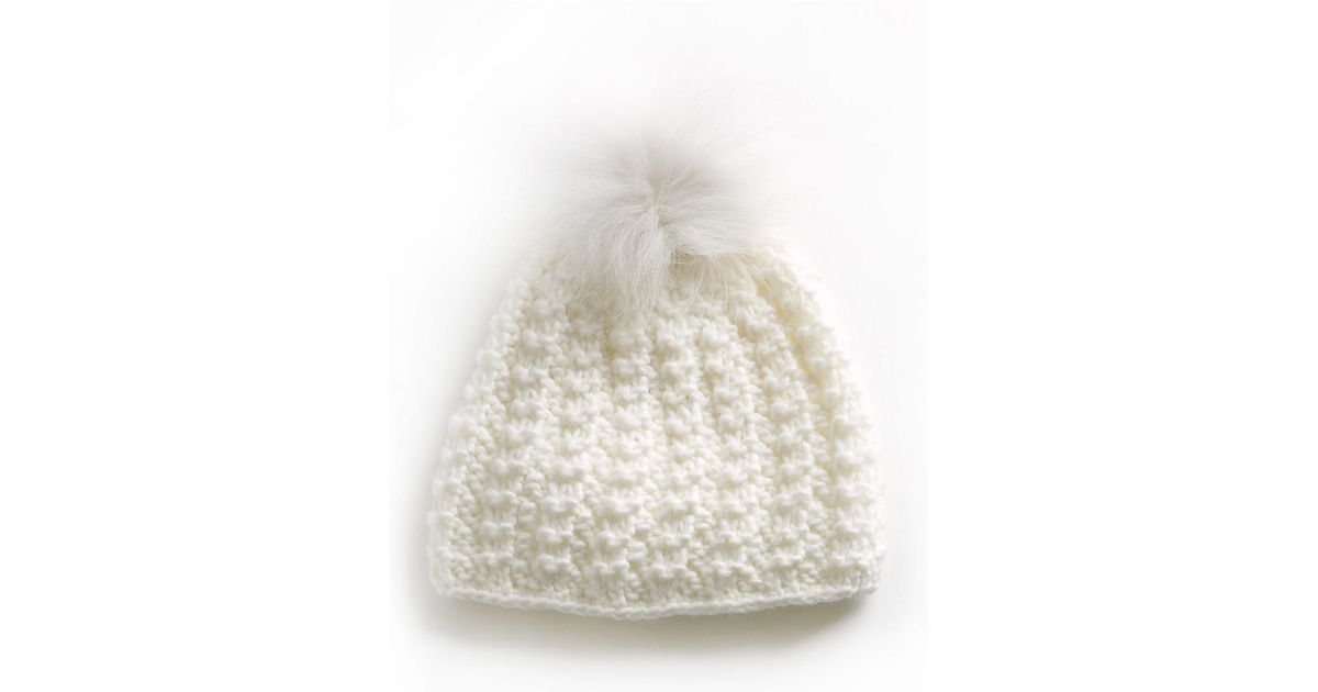 fur beanie pom canada pom kyi Beanie pom Fur Natural  Lyst Pom Kyi in Fox