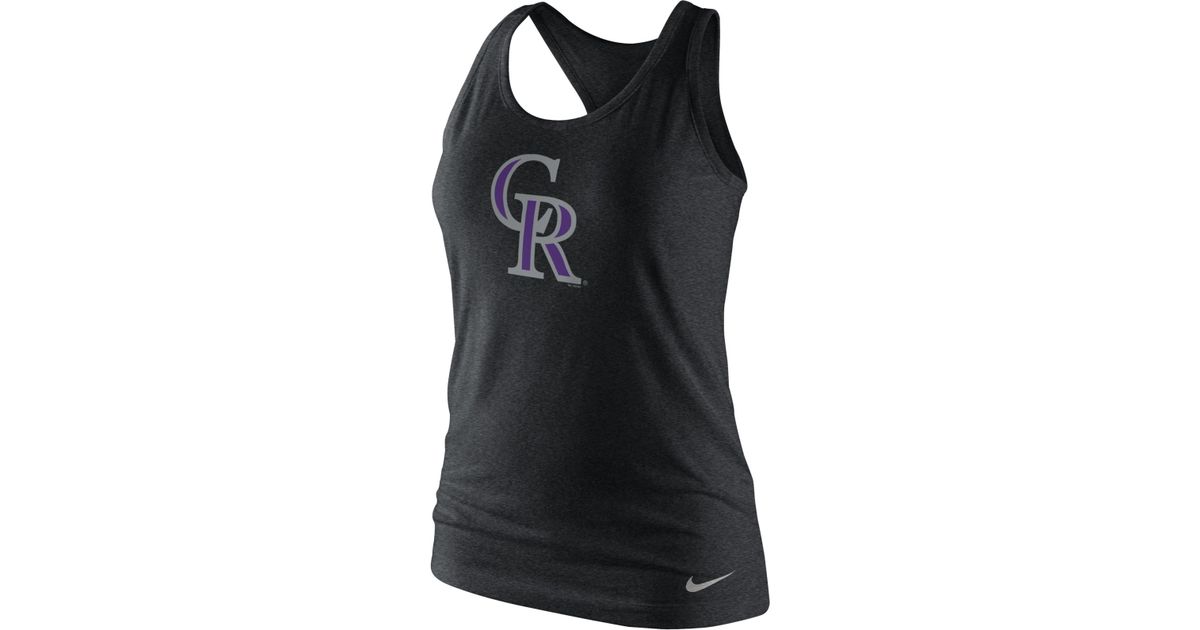 colorado rockies black sleeveless jersey