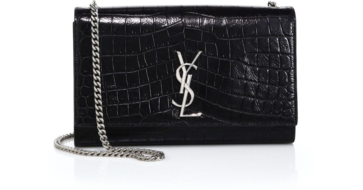 ysl chyc shoulder bag price - Saint laurent Monogram Medium Crocodile-embossed Leather Chain Bag ...