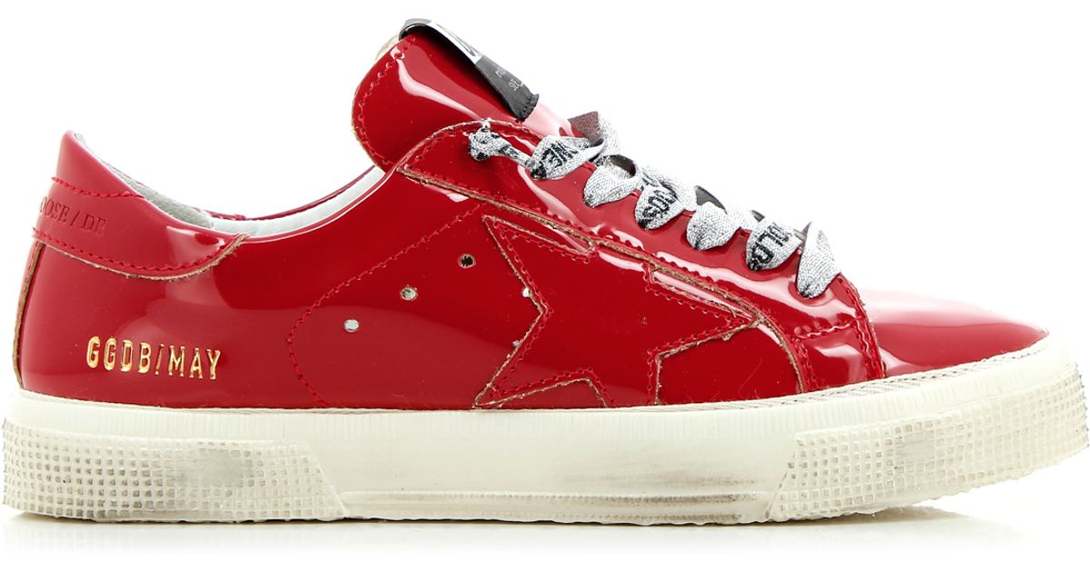 Lyst - Golden Goose Deluxe Brand May Patent Leather Low-Top Sneakers in