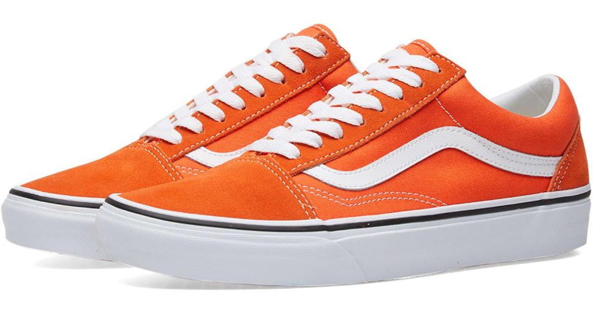 vans orange old skool vans orange old skool