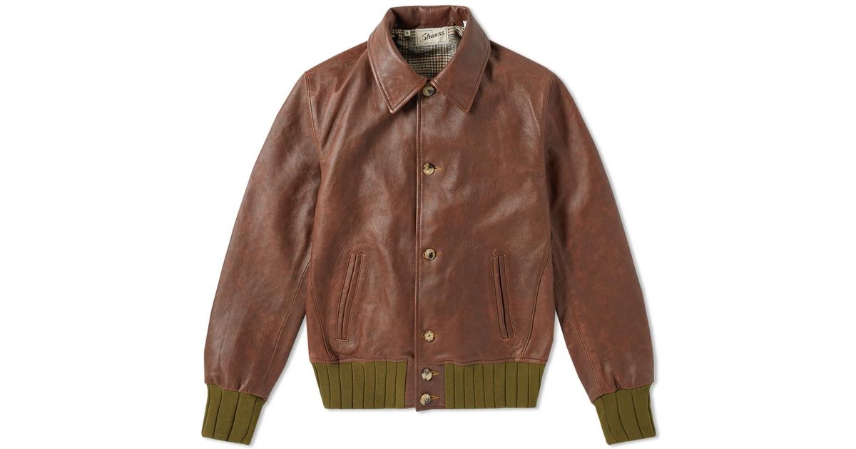 Lyst Levi S Vintage Clothing Strauss Leather Jacket In Lyst Levi S Vintage Clothing Strauss Leather Jacket In Brown For Men