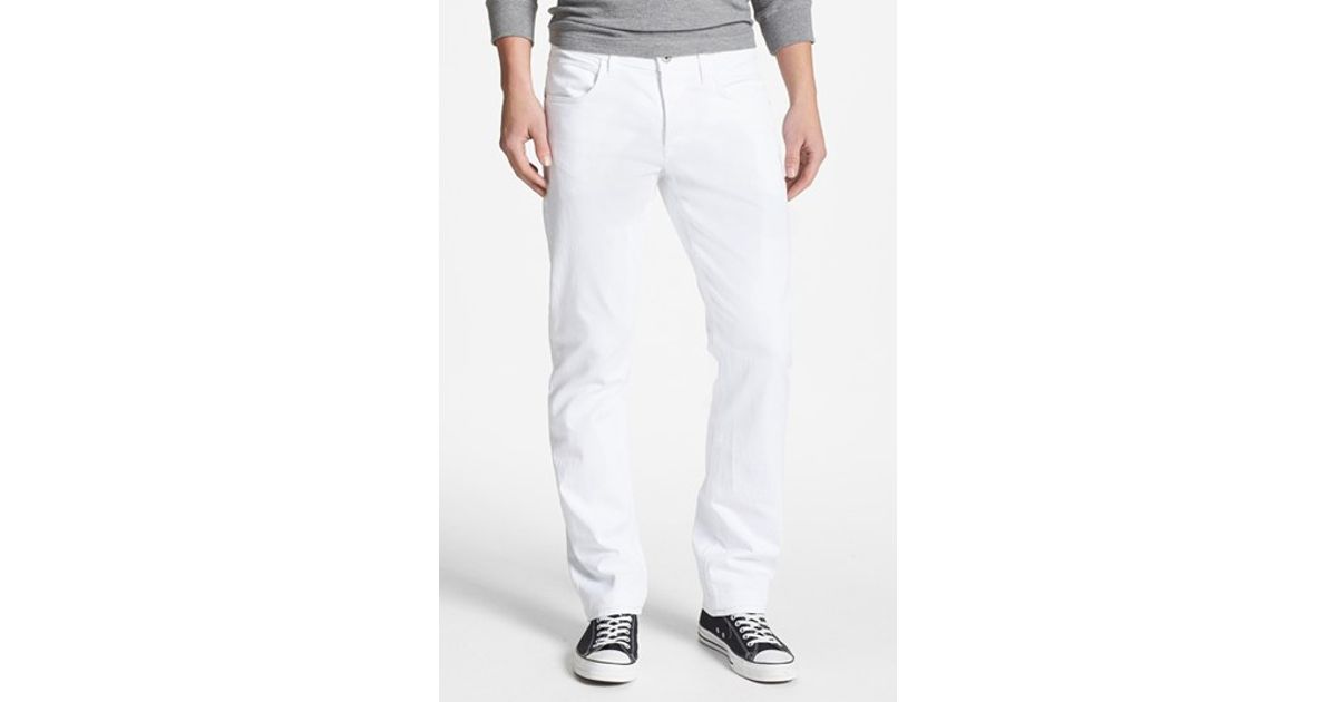 Hudson jeans 'byron' Slim Straight Leg Jeans in White for 