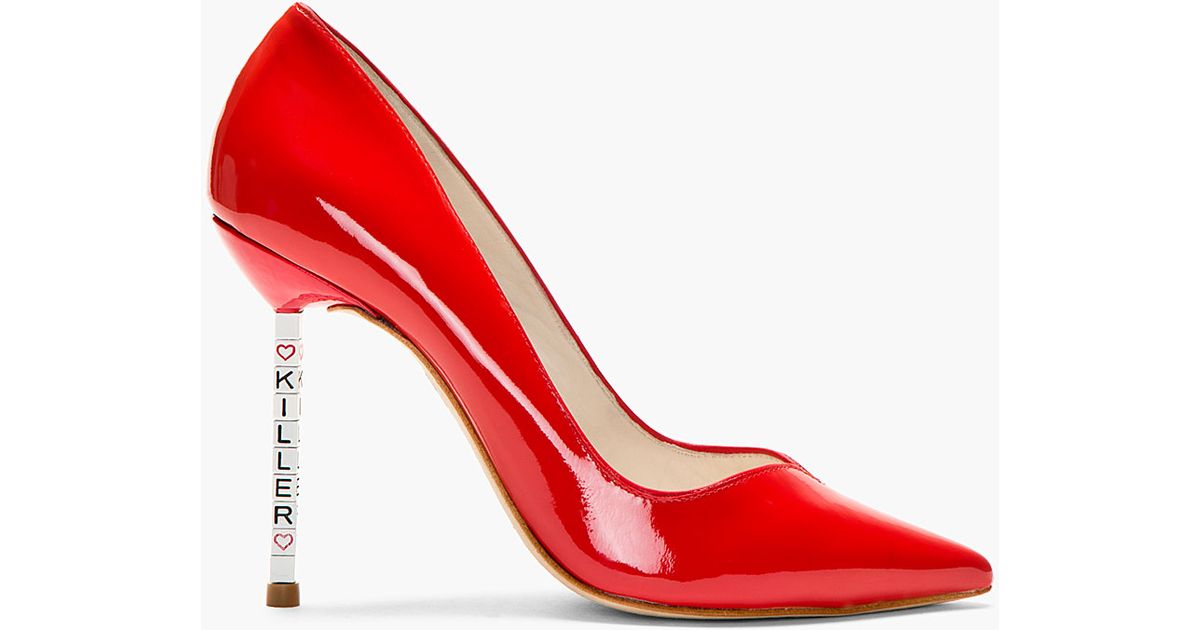 red sophia webster heels