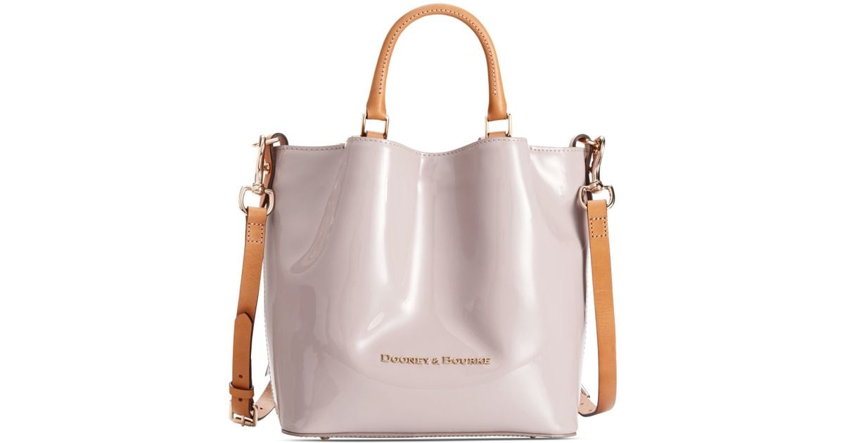 dooney and bourke patent leather shopper