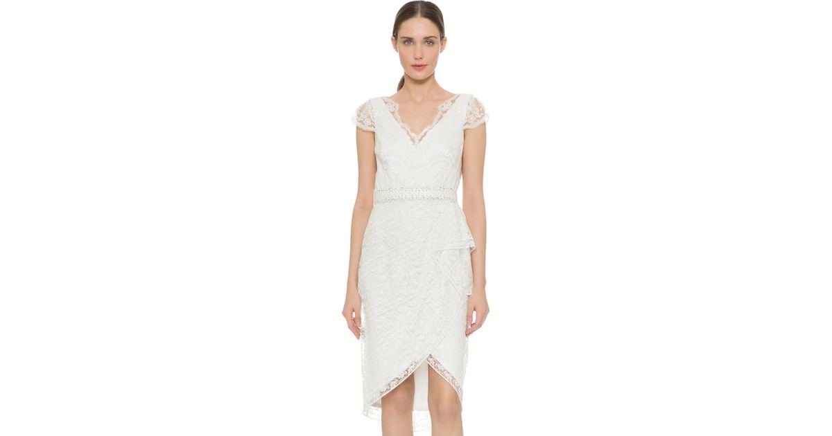 Ivory Lace Cocktail Dress