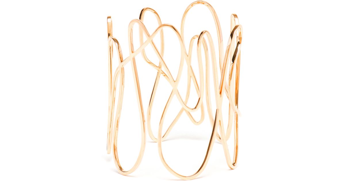 Lyst Repossi 18k Rose Gold White Noise Bracelet In Pink
