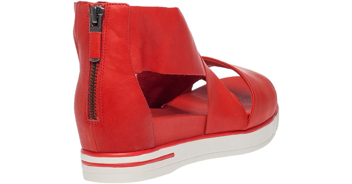 eileen fisher red sandals