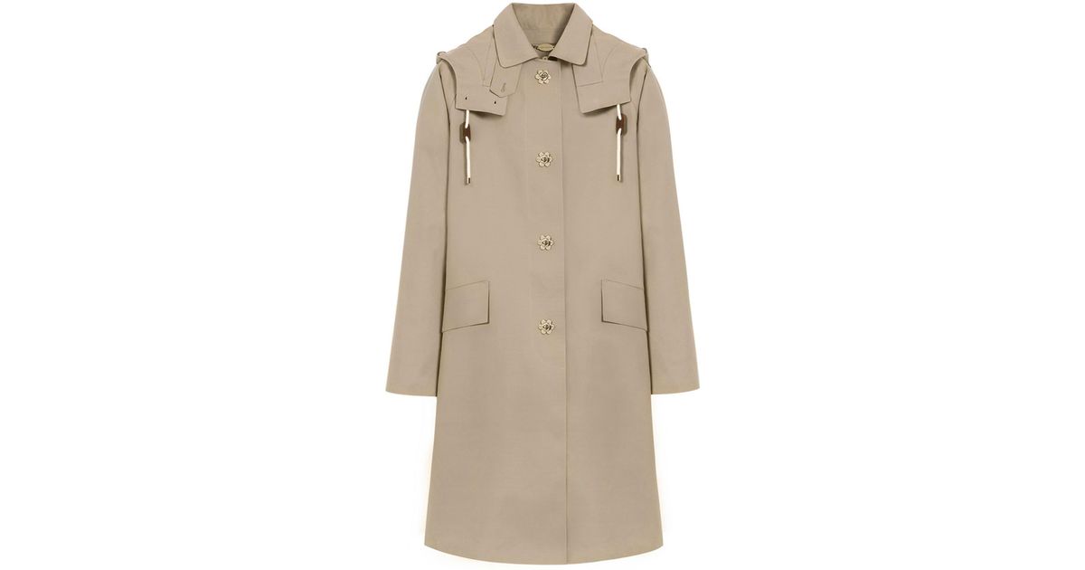 Lyst - Mulberry Mackintosh Coat in Natural