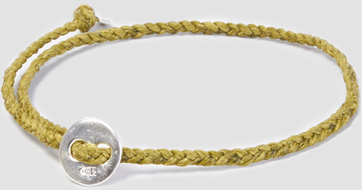 Lyst Scosha Braided Wax Nylon On Bracelet In Blue For Men