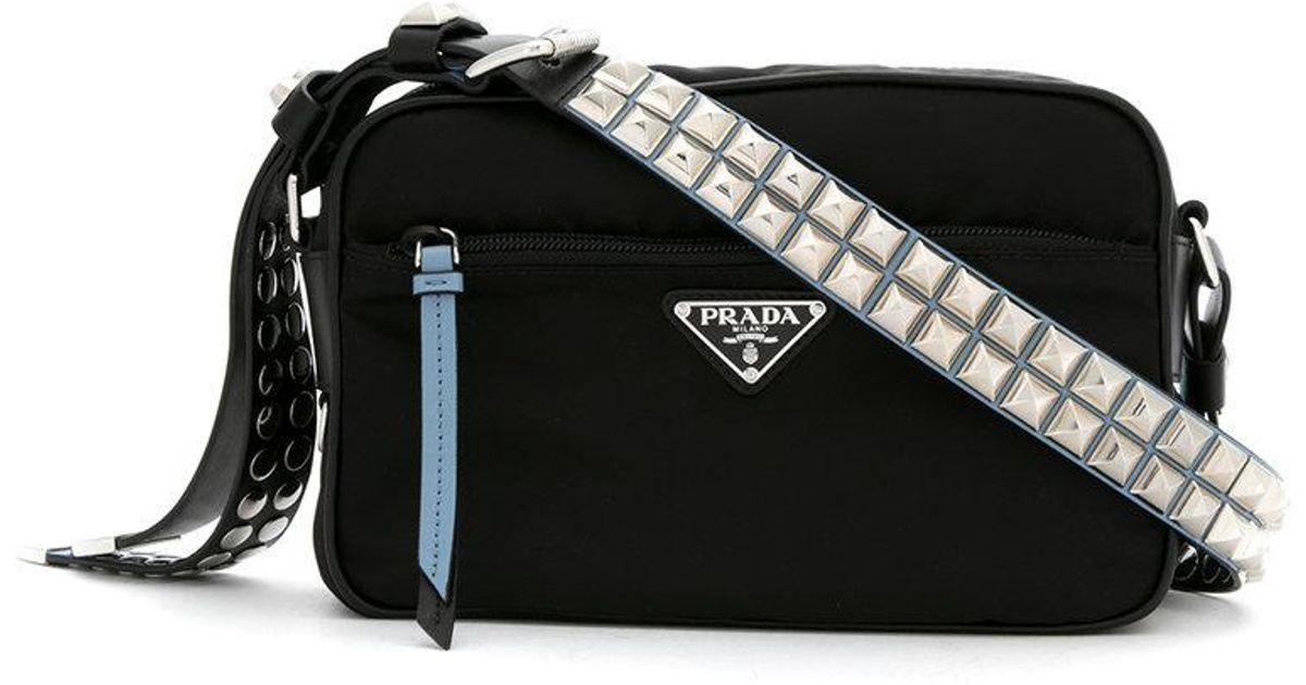 Prada Black Studded Crossbody Bag