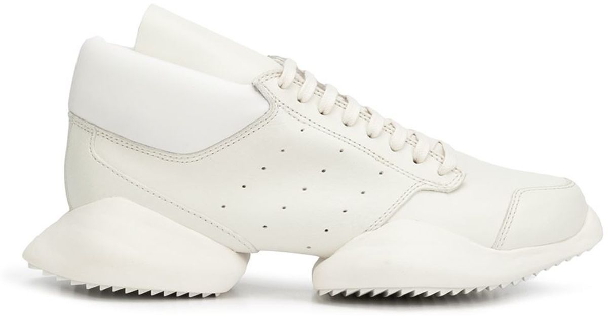 Adidas originals Rick Owens X 'tech Runner' Sneakers in White | Lyst
