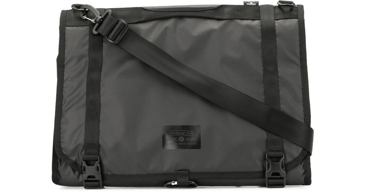 AS2OV Foldover Top Shoulder Bag in Black for Men - Lyst
