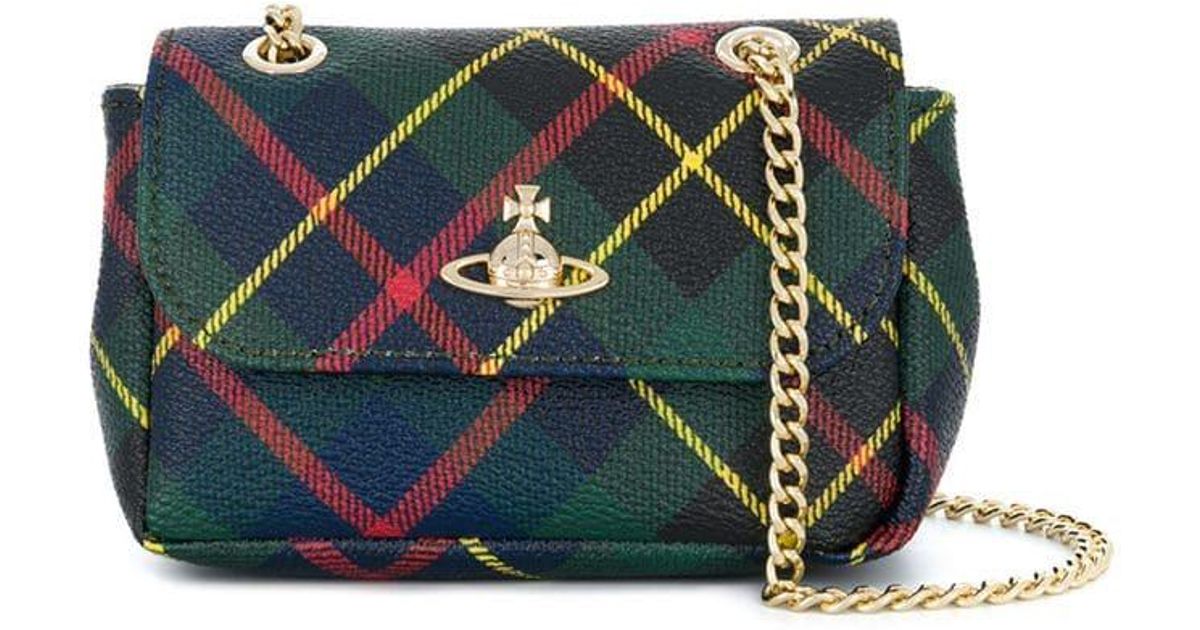 plaid mini bag