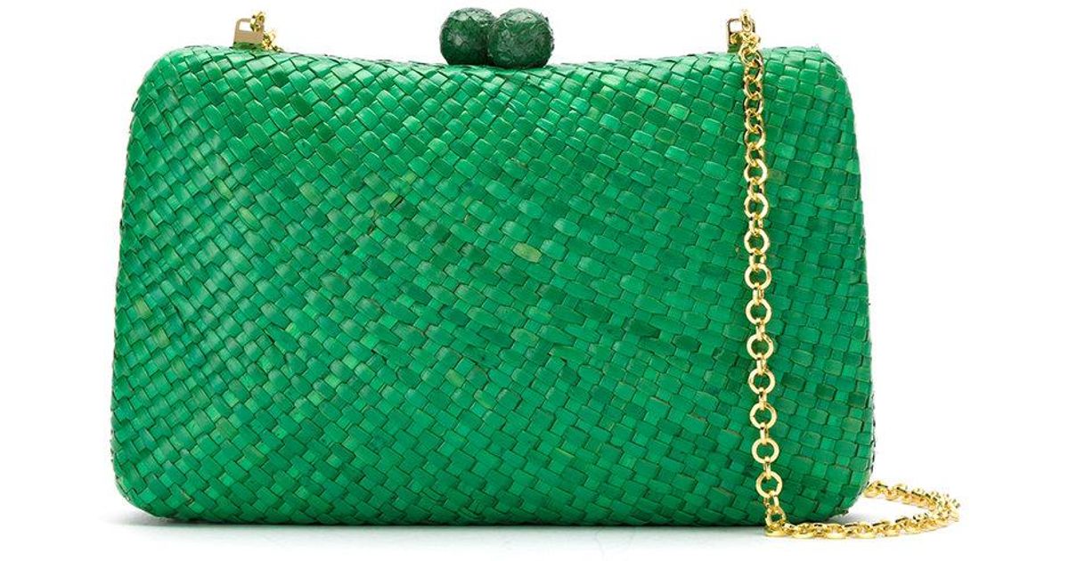 Lyst Serpui Clutch Bag In Green