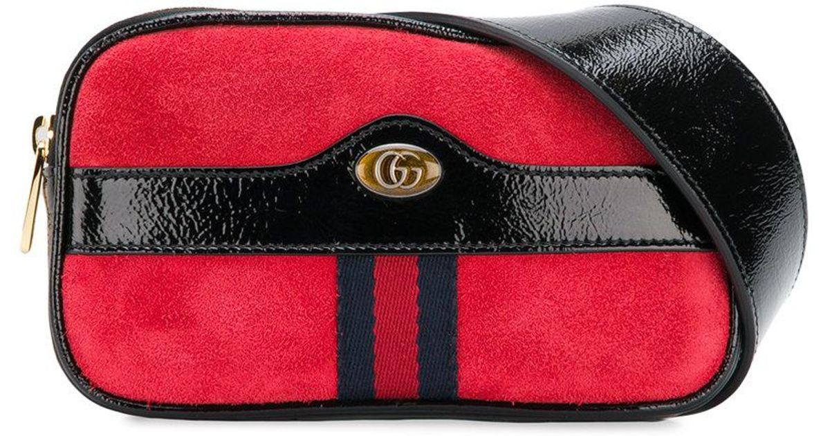 Gucci Suede Ophidia Belt Bag in Black - Lyst
