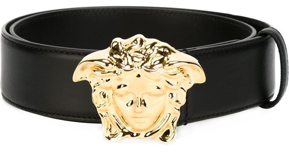 mens black versace belt