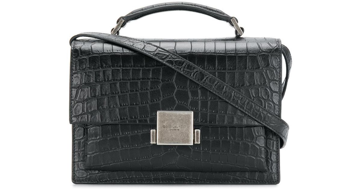 medium bellechasse saint laurent bag in black leather