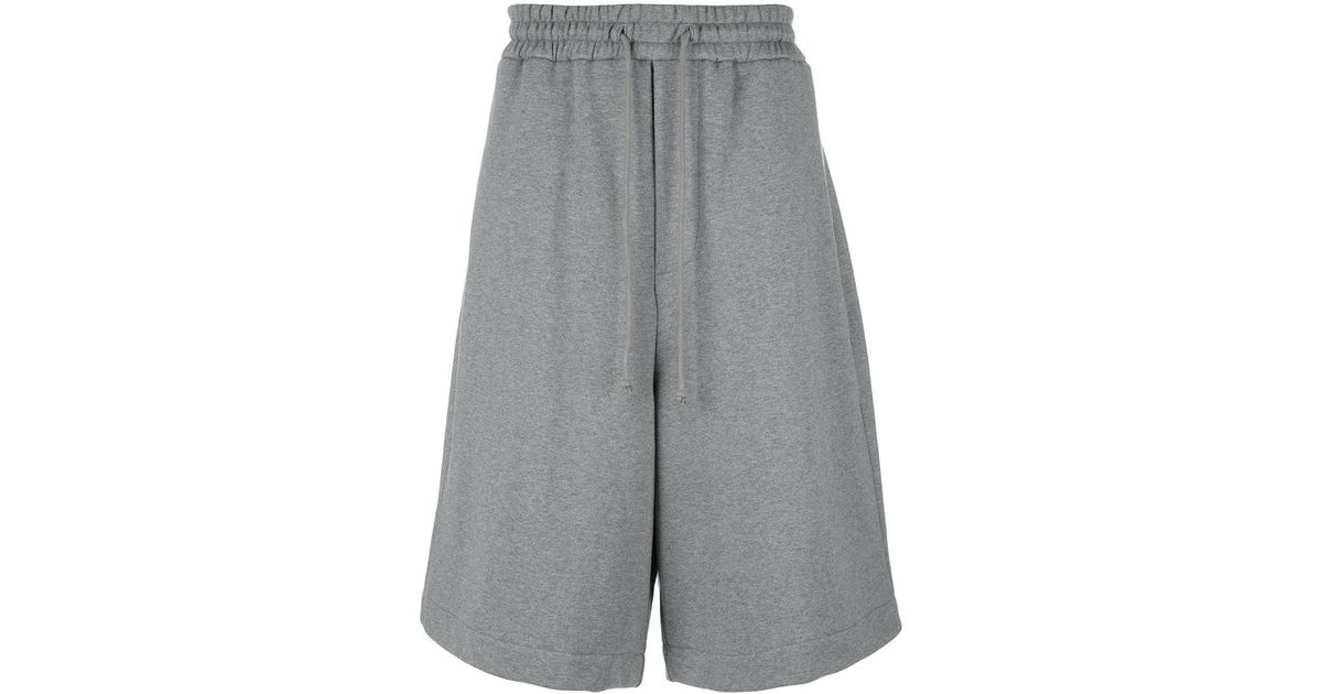 grey trackie shorts