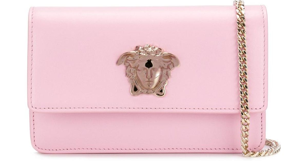 Lyst Versace Palazzo Medusa Crossbody Bag In Pink