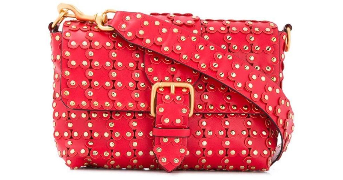 Lyst - RED Valentino Red(v) Flower Appliqué Shoulder Bag in Red