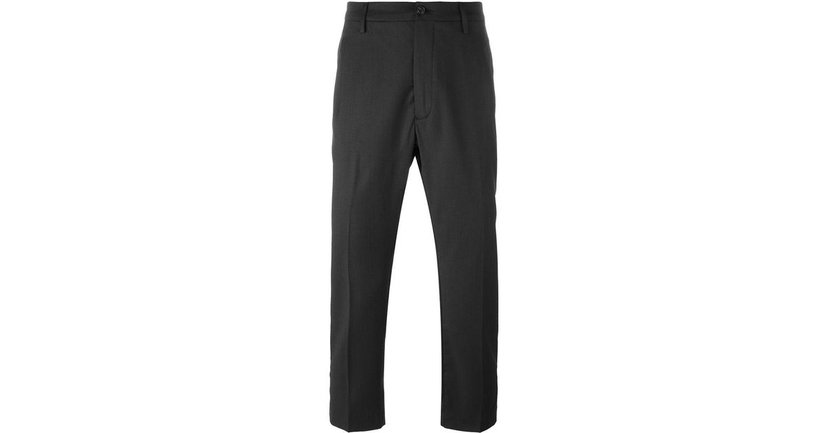 Pence Front Pleat Trousers in Gray for Men | Lyst