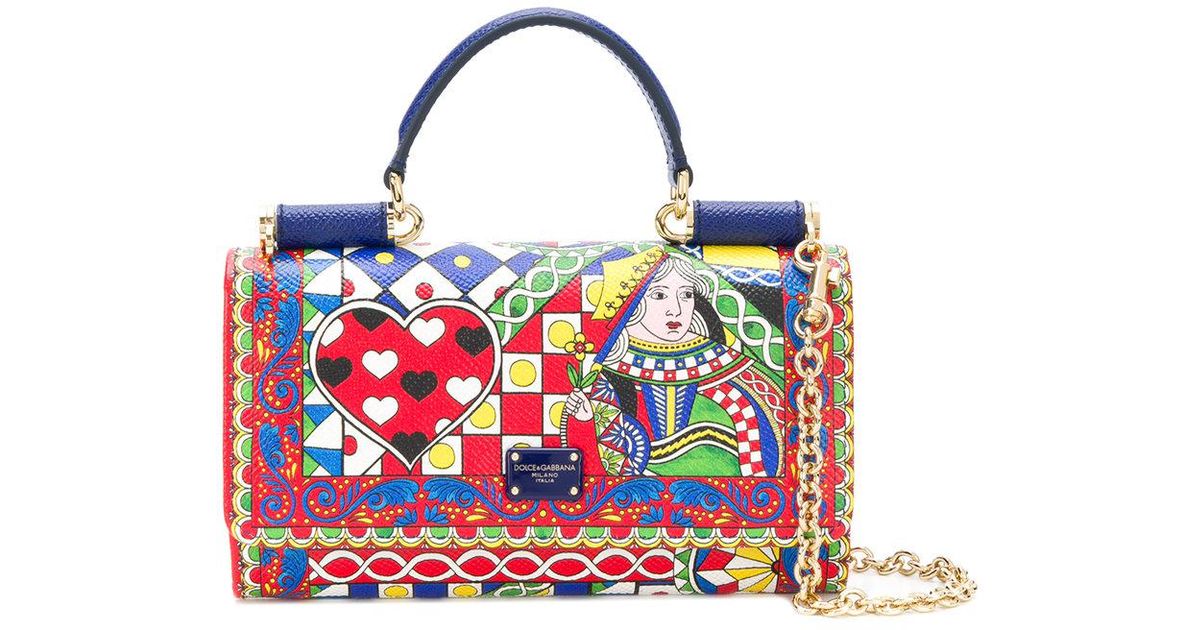 Lyst Dolce Gabbana Queen Of Hearts Sicily Von Bag