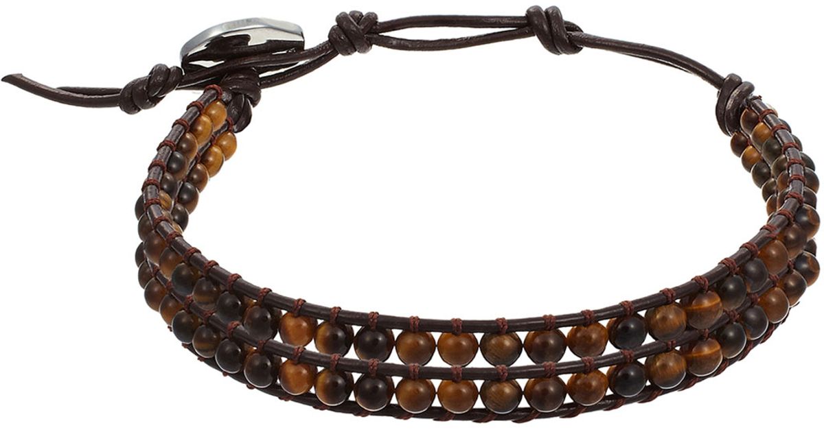 Mach Sd Brown Men S Beaded Leather Multi Wrap Bracelet For Mach Sd Brown Men S Beaded Leather Multi Wrap Bracelet For